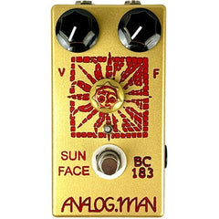 ANALOG MAN Sun Face Fuzz BC183 Silicon Transistor, Green LED, On 