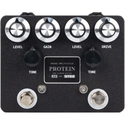 BROWNE AMPLIFICATION Protein V3 Dual Overdrive - Black Pedals and FX Browne Amplification