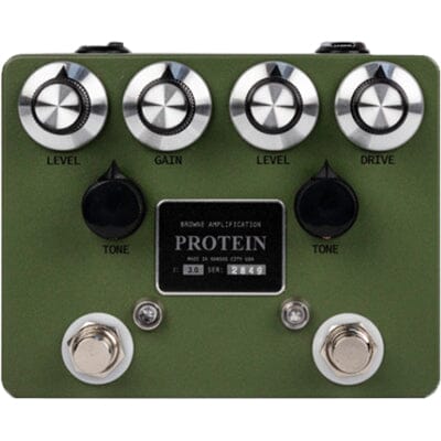 BROWNE AMPLIFICATION Protein V3 Dual Overdrive - Green Pedals and FX Browne Amplification