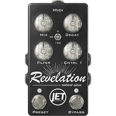 JET PEDALS Revelation Reverb V3 - Black w/ Midi Pedals and FX JET Pedals